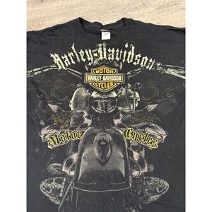 Harley Davidson Motorcycles Graphic T Shirt Men's 4XL Black Texas Bedford
